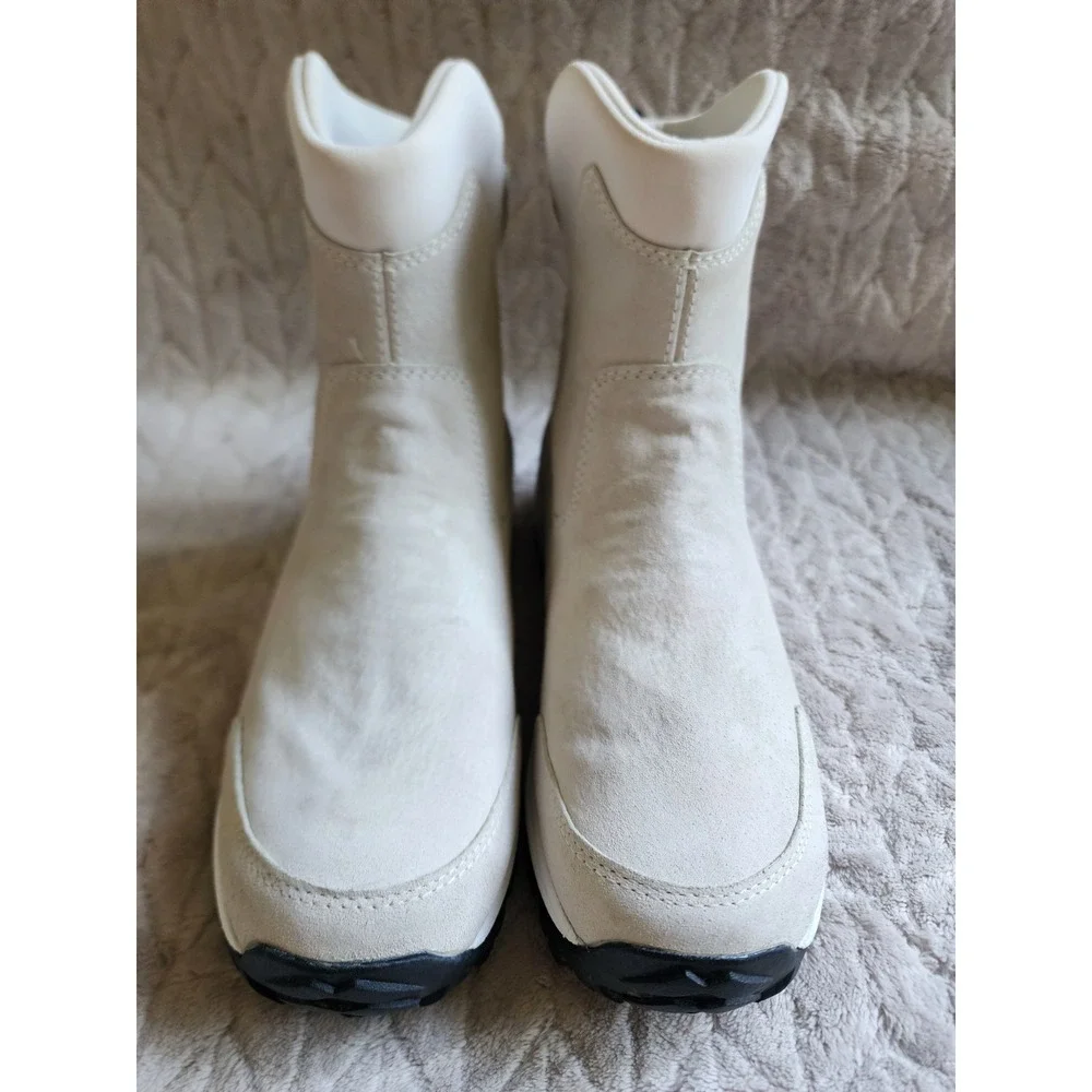 Merrell Tundra Waterproof Winter Boots Cream Suede Womens 8.5 Ivory Snow Boot